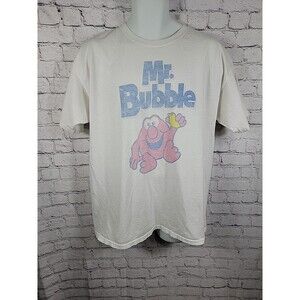 Vintage 80s Mr Bubble Logo Promo T-Shirt XL White